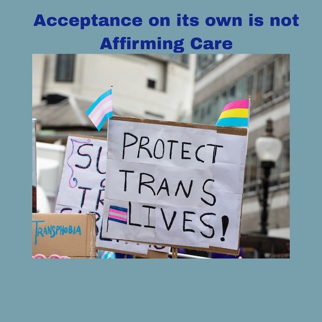 Acceptance on its own is not Affirming-2